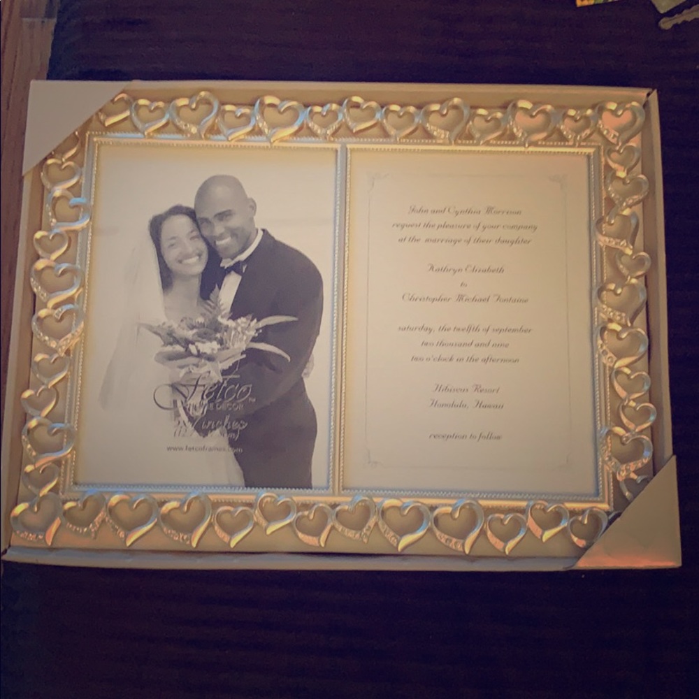 2-Photo Heart Border Frame